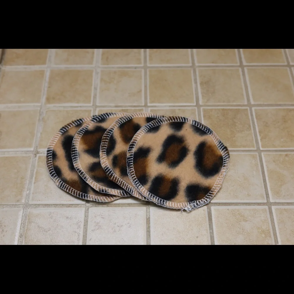 Cheetah Print Reusable Facial Scrubbies (set of 10)
